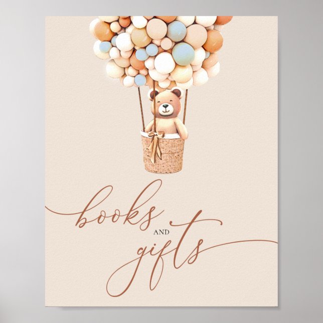 Poster de livres et de cadeaux pour bébés Bear Bal (Devant)