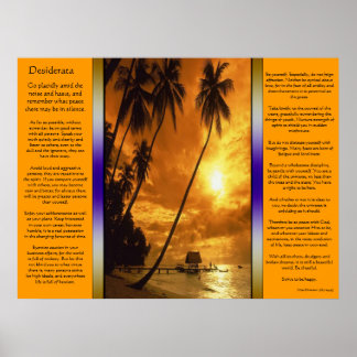 Poster de l'oasis de l'île Desiderata Enchanter