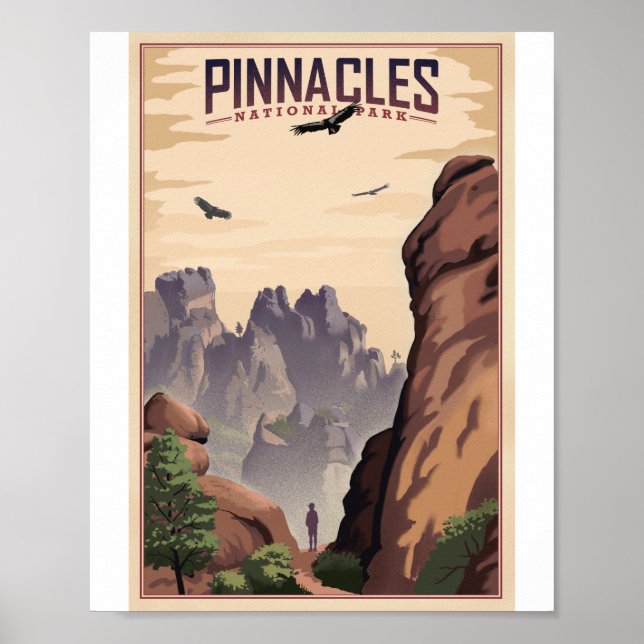 Poster de l'oeuvre d'art du Parc national des Pinn