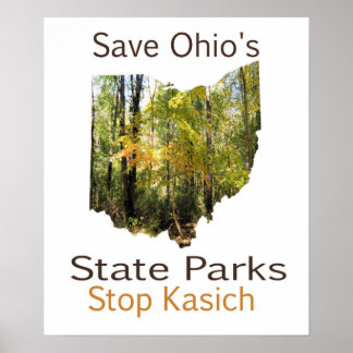 Poster de l'Ohio pour sauver les parcs nationaux