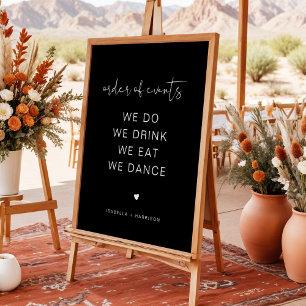 Poster de l'ordre des événements de JOVI Black Edg