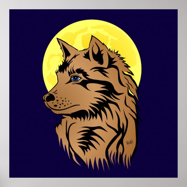 Poster de loups rêveurs (Devant)