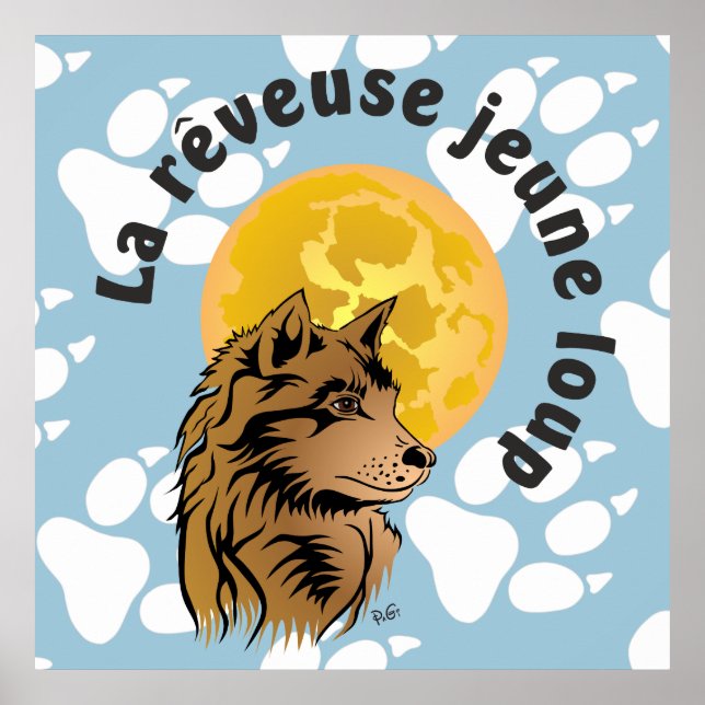 Poster de loups rêveurs (Devant)