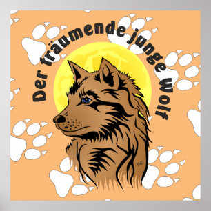 Poster de loups rêveurs