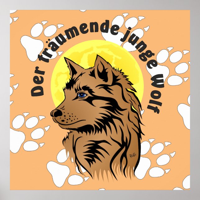 Poster de loups rêveurs (Devant)