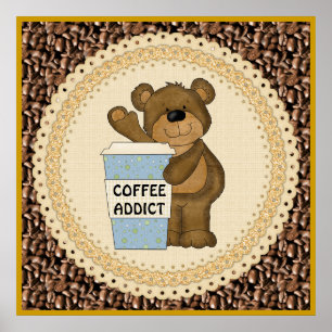 Poster de l'Ours Addict Café