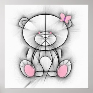 Poster de l'ours coupé.