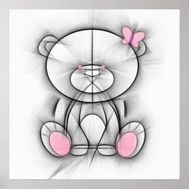 Poster de l'ours coupé. (Devant)