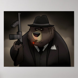 Poster de l'ours de Gangster