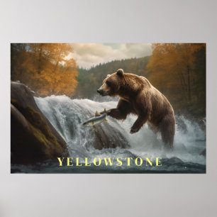 Poster de l'ours de Yellowstone