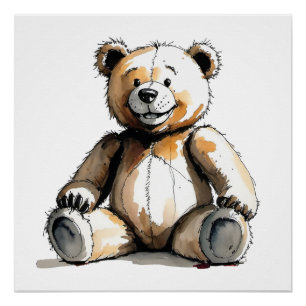 Poster de l'ours en peluche