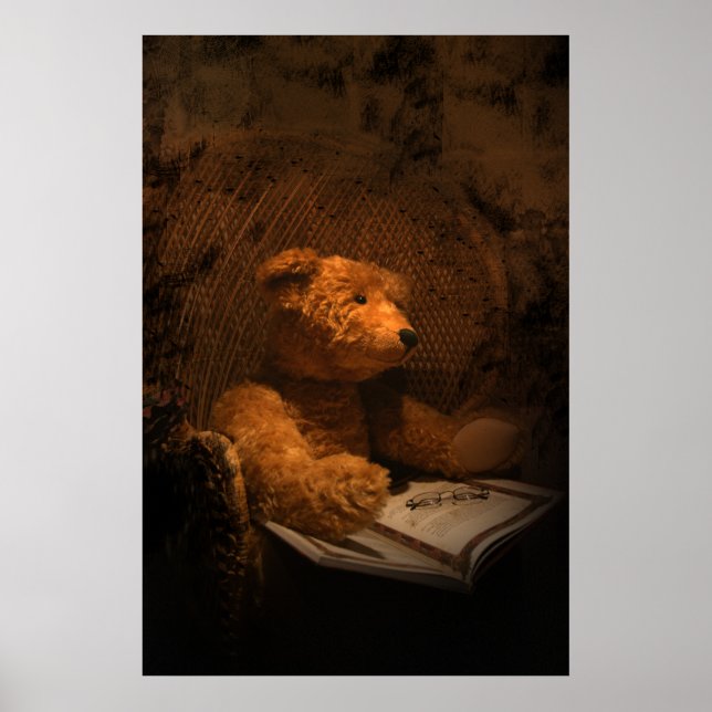 Poster de l'ours en peluche Old Sad Bear (Devant)