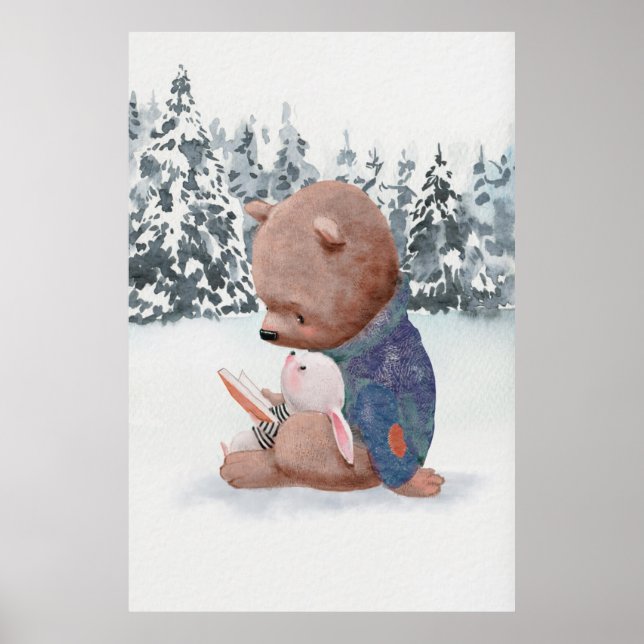 Poster de l'ours et du lapin (Devant)