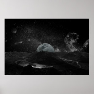 poster de l'univers de la lune