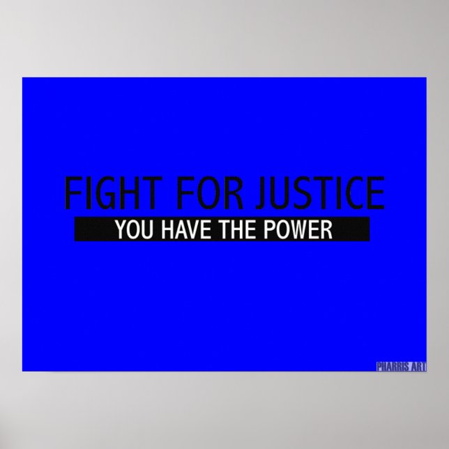 Poster de lutte pour la justice (Devant)