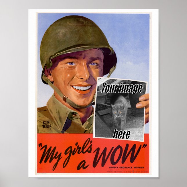 Poster de ma fille 2ème guerre mondiale (Devant)