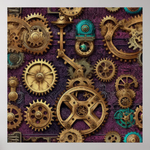 Poster de machines Steampunk