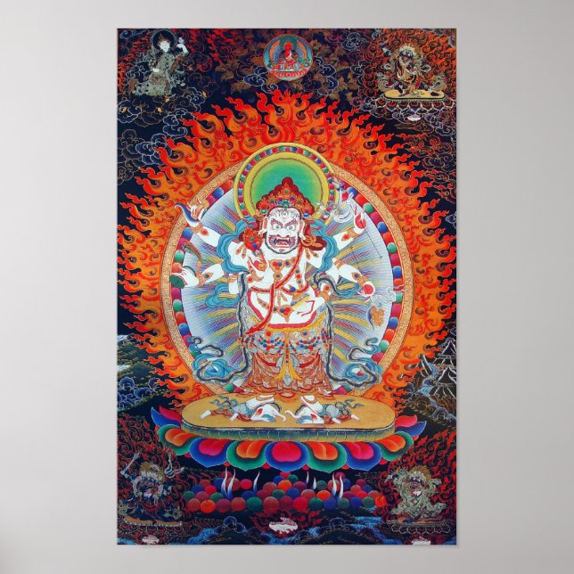 Poster de Mahakala blanc (Devant)