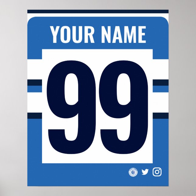 Poster de maillot de rugby personnalisé Bath (Devant)