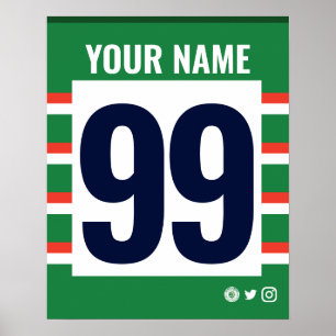 Poster de maillot de rugby personnalisé Lstr Tiger