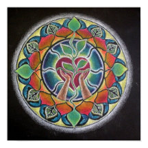 Poster de Mandala du Coeur Prospère