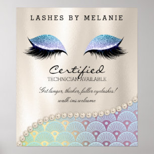 Poster de maquillage Eyelash Jolie Yeux Sirène
