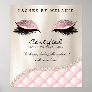 Poster de maquillage Eyelash Lashes Jolies Yeux