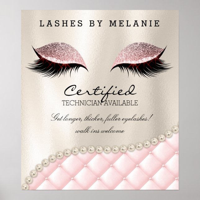 Poster de maquillage Eyelash Lashes Jolies Yeux (Devant)