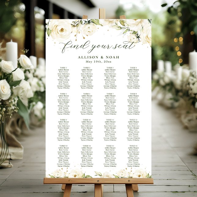 Poster de Mariage fleuri Rose élégant (Créateur téléchargé)