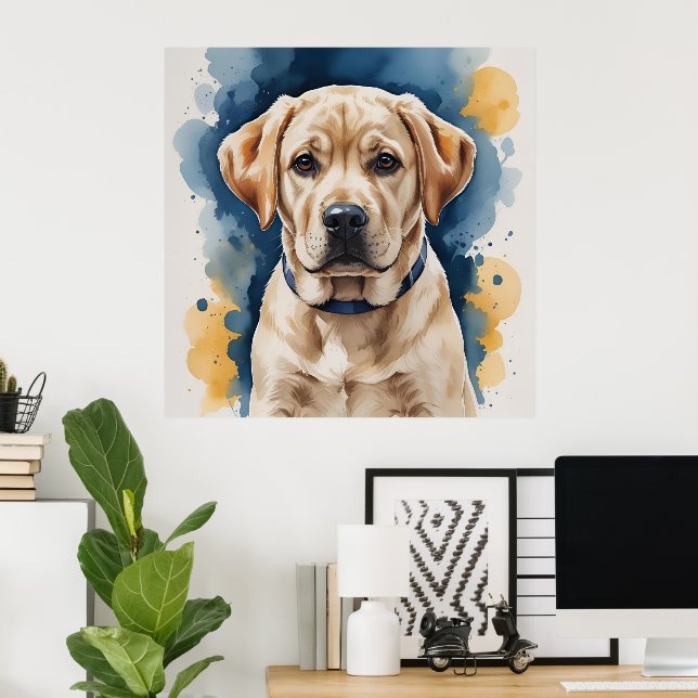 Poster de marionnettes Labrador | Art mur (Bureau à domicile)