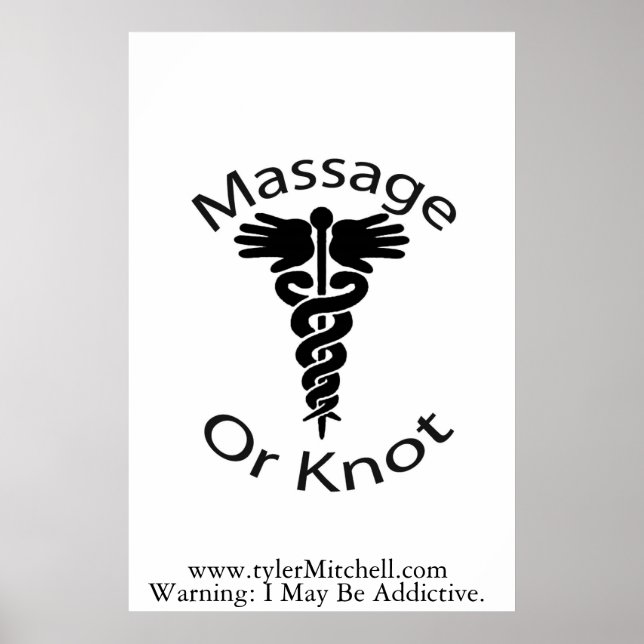 Poster de massage ou de noeud (Devant)
