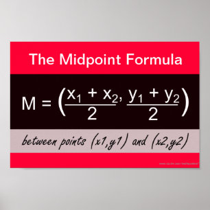 Poster de mathématiques de formule milieu de gamme