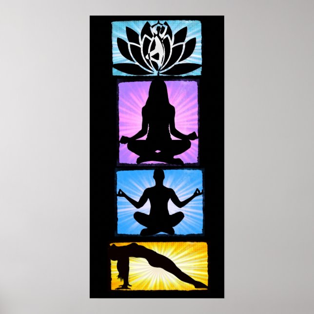 Poster de méditation Ohm Yoga (Devant)