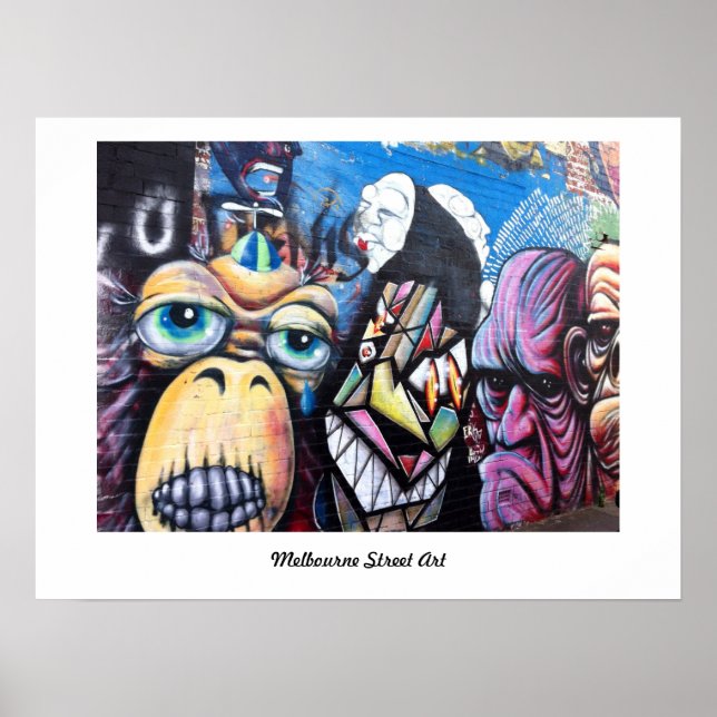 Poster de Melbourne Street Art / Grafitti (Devant)