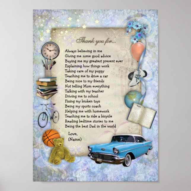 Poster de Merci Papa (Devant)