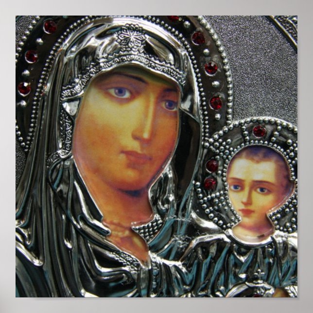 Poster de Mère Marie et Bébé Jésus (Devant)