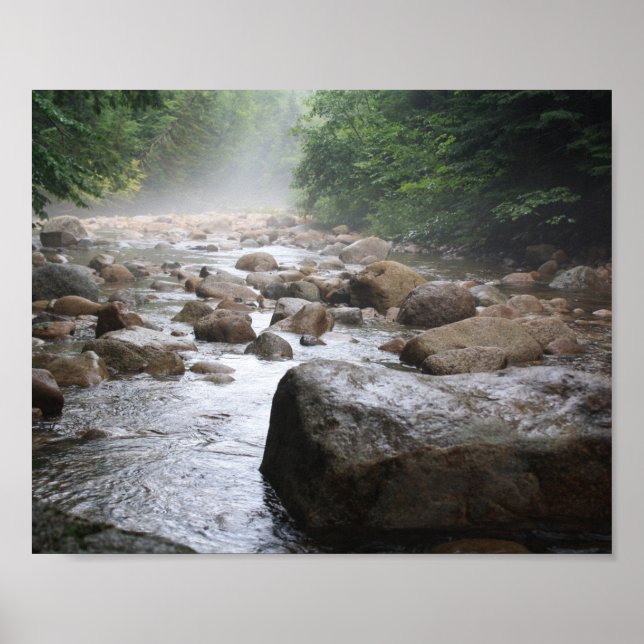 Poster de Misty River Rocks (Devant)