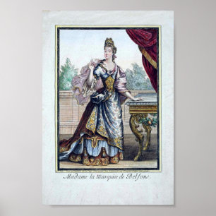 Poster de mode fin 17e siècle