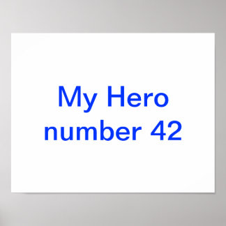 Poster de mon héros Jackie Robinson