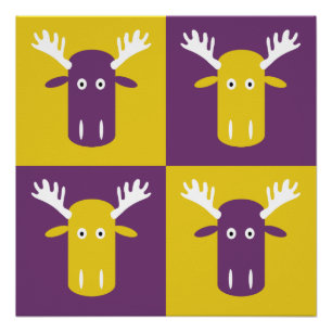 Poster de Moose Head Pop Art