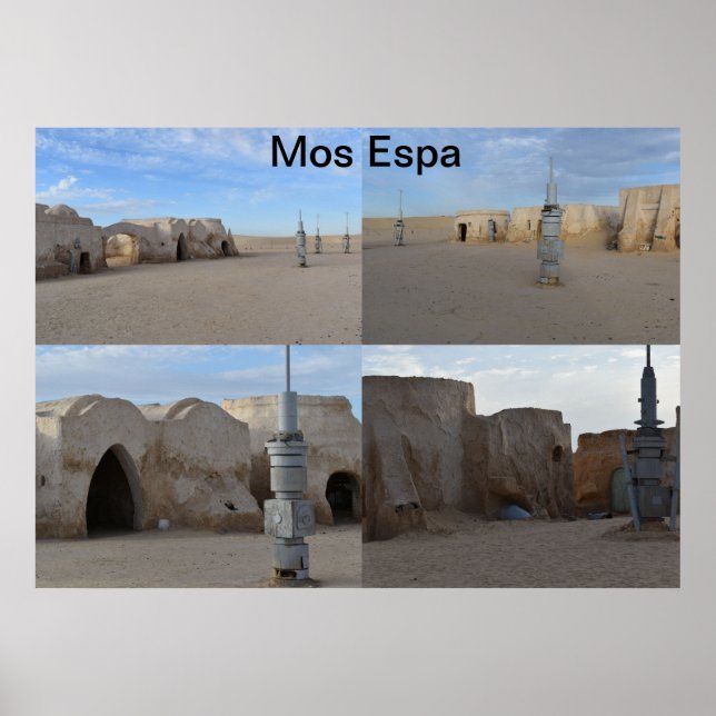 Poster de Mos Espa sur la planète Tatooine (Devant)