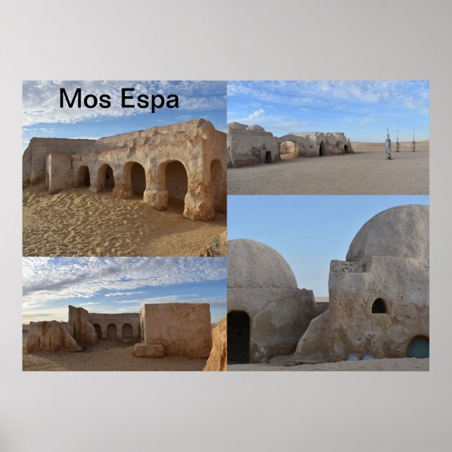 Poster de Mos Espa sur la planète Tatooine (Devant)