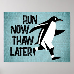 Poster de motivation de pingouin