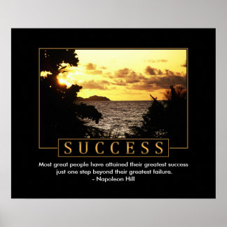 Poster de motivation de réussite
