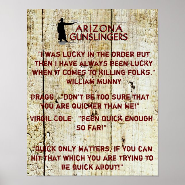 Poster de motivation pour Cowboy Fast Draw (Devant)