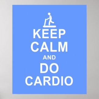 Poster de Motivation pour le calme et la cardio-tr