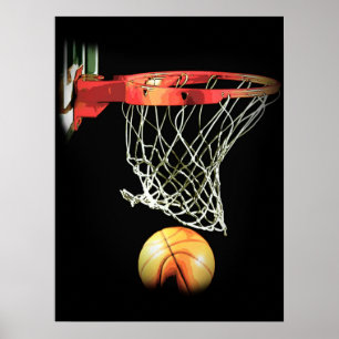 Poster de motivation spécial de basketball tendanc