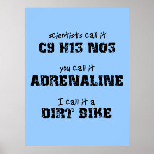 Poster de Motocross adrénaline Dirt Bike