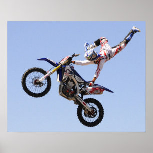 Poster de motocross volant