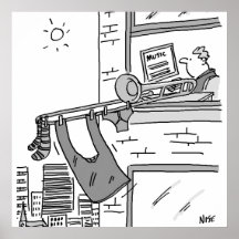 Poster de musicien Drôle Joueur de Trombone